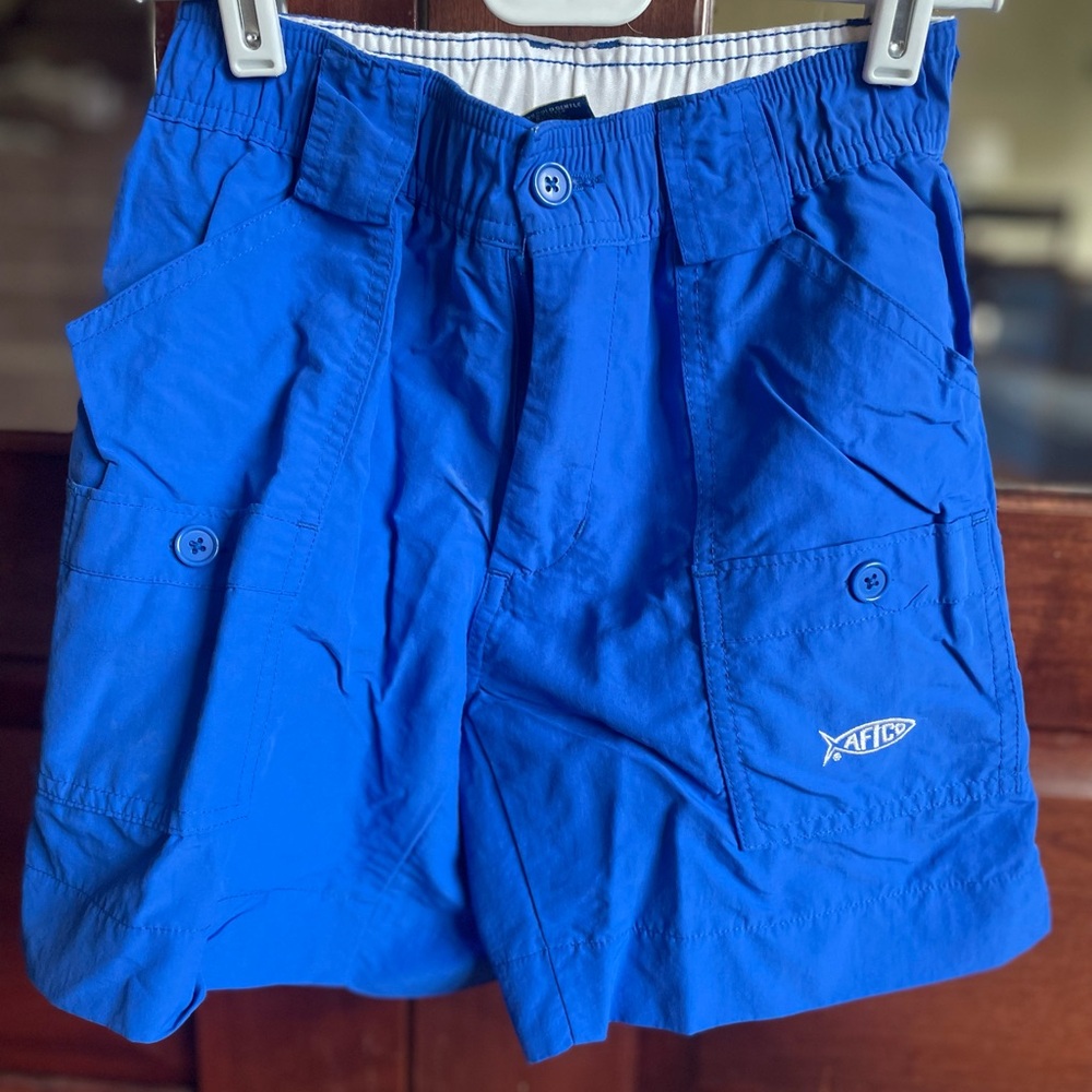 AFTCO Bright Cobalt Blue Kids Cargo Shorts